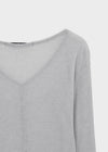 [MADE] Tiered Henley Neck Tencel Long Sleeve Tee