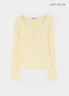[B-BASIC] Ribbed Henley Neck Long Sleeve Tee (2 SIZE)