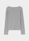 [B-BASIC] Ribbed Henley Neck Long Sleeve Tee (2 SIZE)