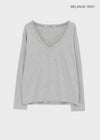 [MADE] Geneva Deep V-Neck Oversized Long Sleeve Tee