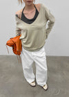 Bizarre wide cotton pants