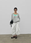 (UNISEX) Dipia Cargo Bermuda Elastic Pants