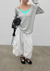 (UNISEX) Dipia Cargo Bermuda Elastic Pants