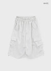 (UNISEX) Dipia Cargo Bermuda Elastic Pants