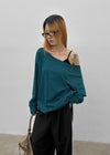 [MADE] Kikoon Boat Neck Oversized Long Sleeve Tee