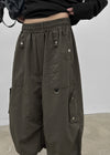 (UNISEX) Tether Nylon Knee-length Bermuda Shorts