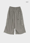 (UNISEX) Tether Nylon Knee-length Bermuda Shorts