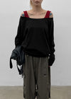 [MADE] Kikoon Boat Neck Oversized Long Sleeve Tee