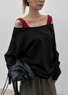 [MADE] Kikoon Boat Neck Oversized Long Sleeve Tee