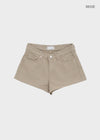 Overt studded cotton shorts