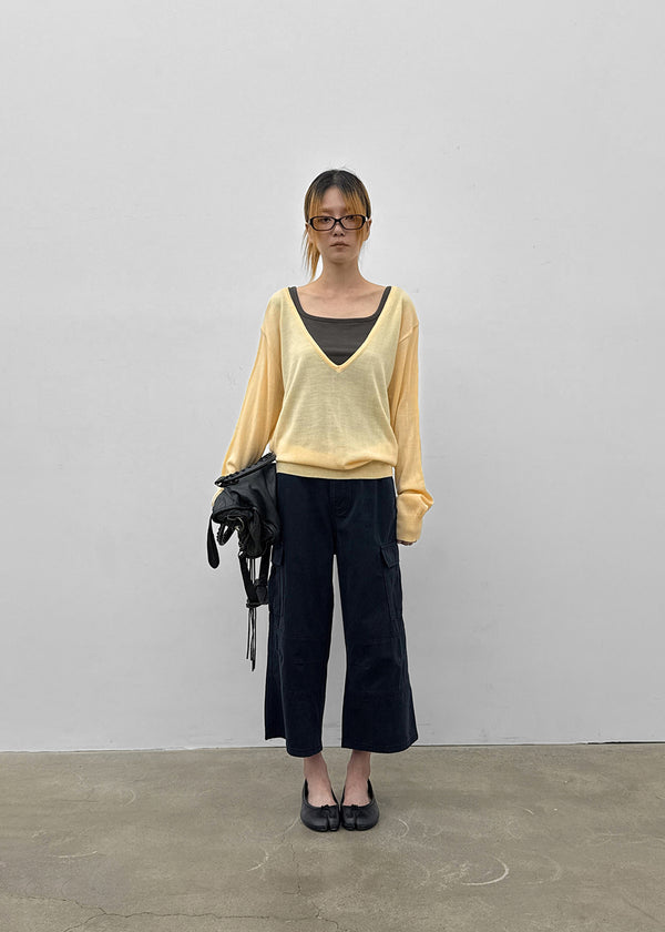Bagari Cargo Cropped Capri Pants