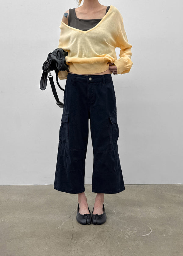 Bagari Cargo Cropped Capri Pants