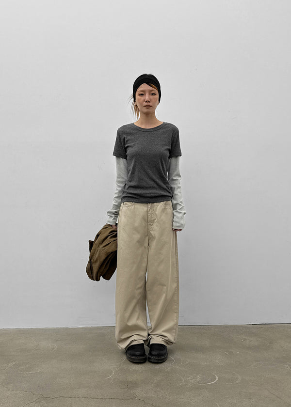 Bizarre wide cotton pants