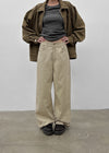Bizarre wide cotton pants