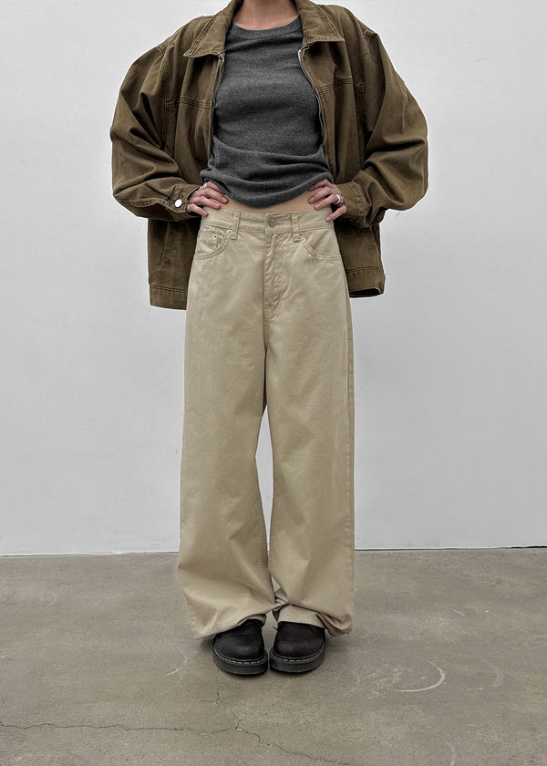 Bizarre wide cotton pants
