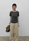 Meld Stripe Layered Long Sleeve Tee