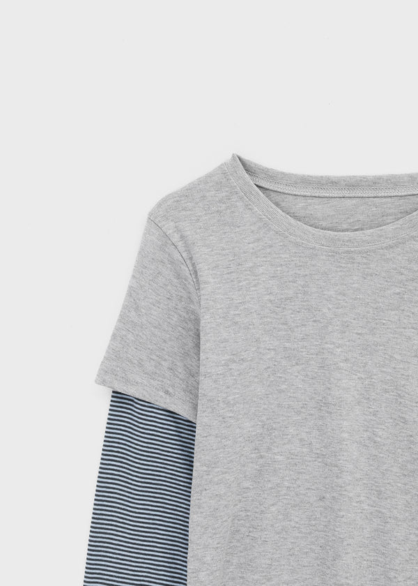 Meld Stripe Layered Long Sleeve Tee