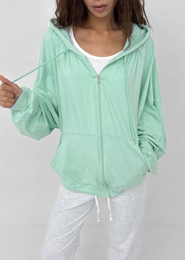 Tamming Loose Fit Zip-up Hoodie