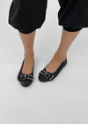Gabit studded banding flat shoes
