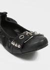 Gabit studded banding flat shoes