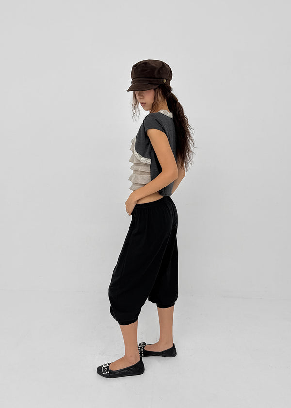 Delming Cancan Bolero Short Sleeve Tee