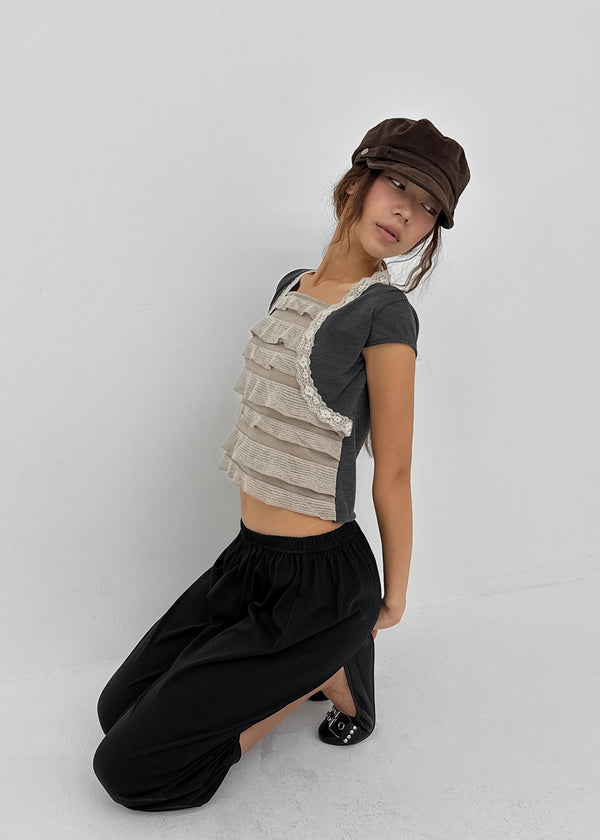 Delming Cancan Bolero Short Sleeve Tee