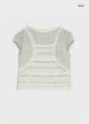 Delming Cancan Bolero Short Sleeve Tee