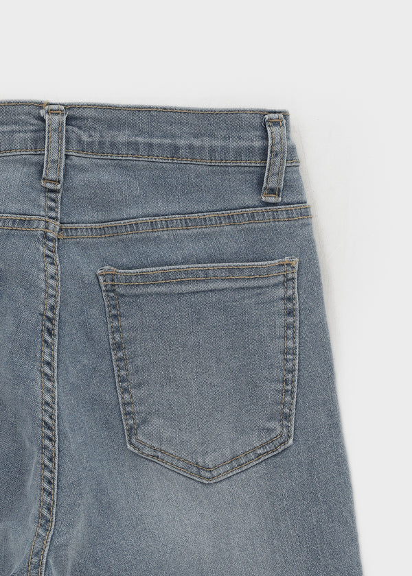 Layton Slit Capri Denim Pants