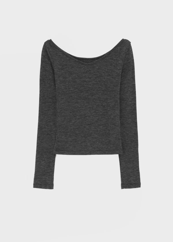 [MADE] Dali Layered Halter Long Sleeve Tee