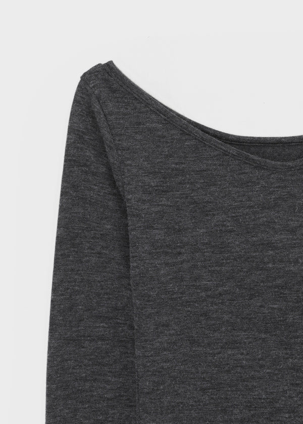[MADE] Dali Layered Halter Long Sleeve Tee