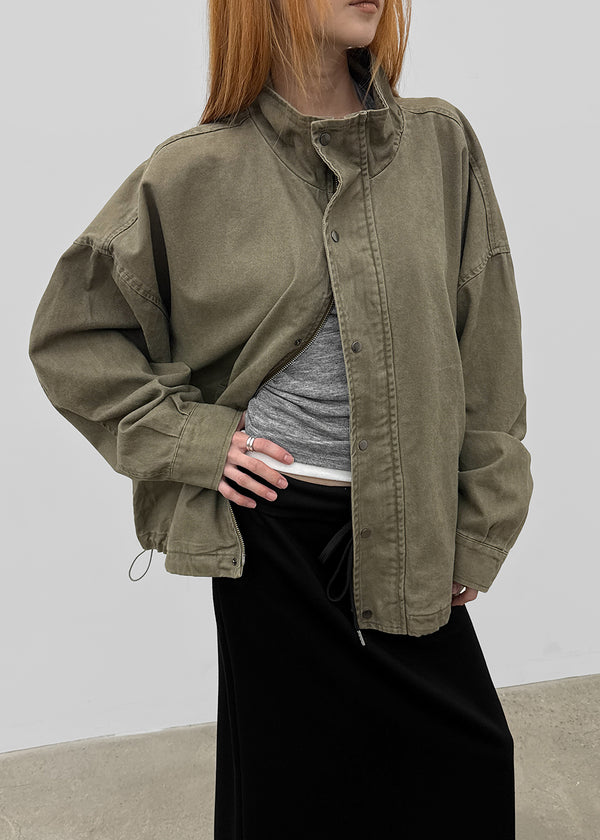 (UNISEX) Slacker High-Neck Field Jacket