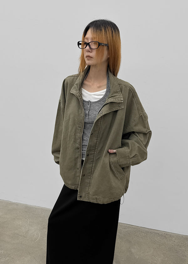 (UNISEX) Slacker High-Neck Field Jacket
