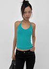 Foremble Ribbed Halter Sleeveless
