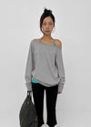 [MADE] Kikoon Boat Neck Oversized Long Sleeve Tee