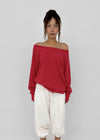 [MADE] Kikoon Boat Neck Oversized Long Sleeve Tee