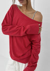 [MADE] Kikoon Boat Neck Oversized Long Sleeve Tee