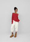 [MADE] Kikoon Boat Neck Oversized Long Sleeve Tee