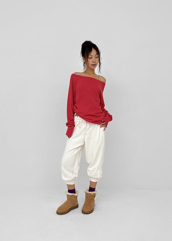 [MADE] Kikoon Boat Neck Oversized Long Sleeve Tee