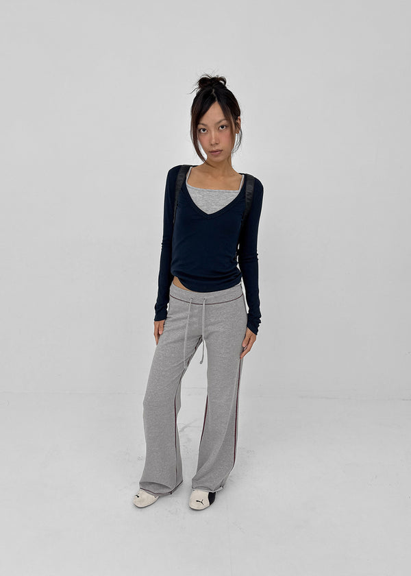 [MADE] Rosa Deep V-Neck Long Sleeve Tee