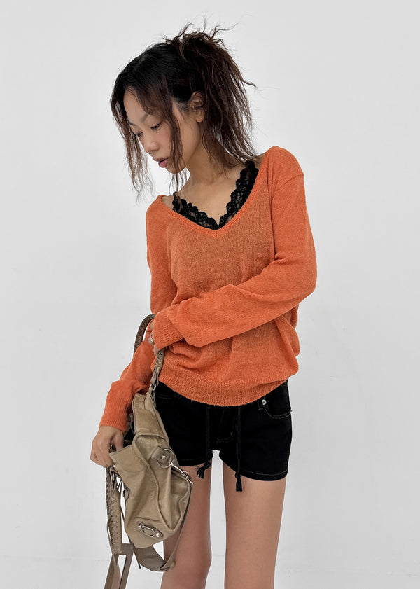 Banff V-neck Wool Knit