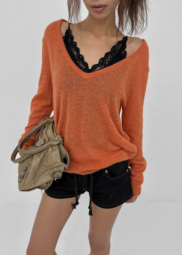 Banff V-neck Wool Knit