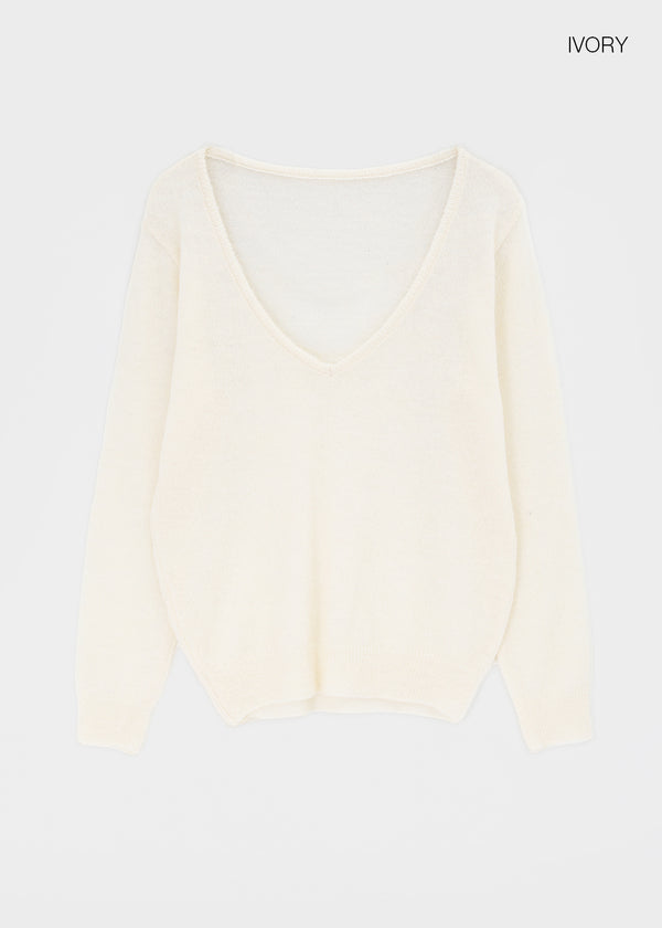Banff V-neck Wool Knit