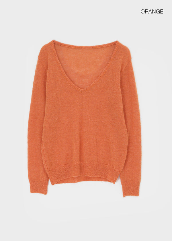 Banff V-neck Wool Knit