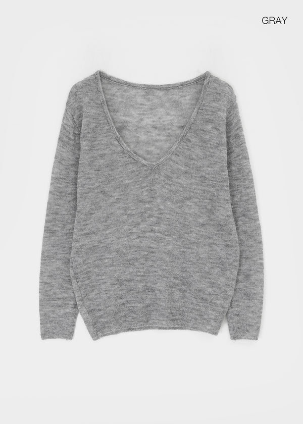 Banff V-neck Wool Knit