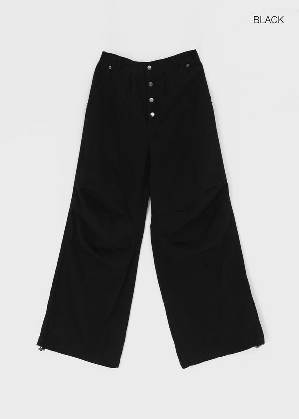 Pah Two-way Cotton Elastic Waist Pants