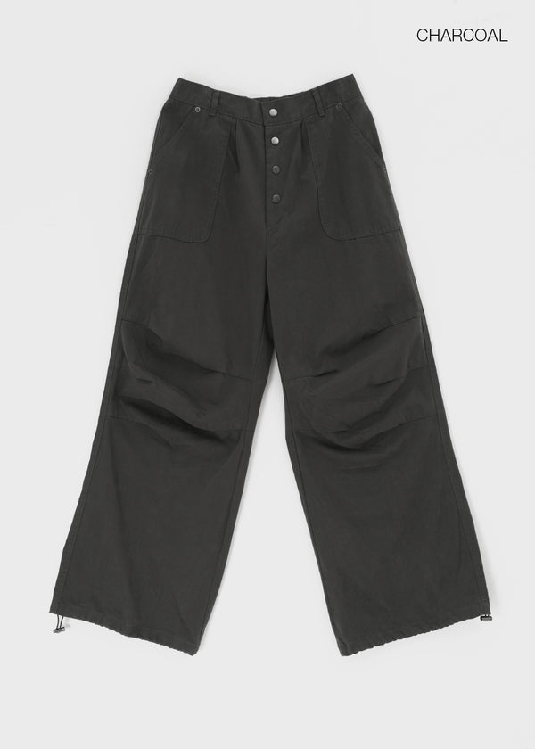 Pah Two-way Cotton Elastic Waist Pants