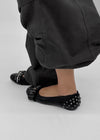 Redel studded zipper flat shoes