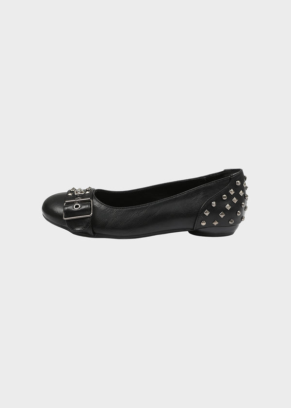 Redel studded zipper flat shoes