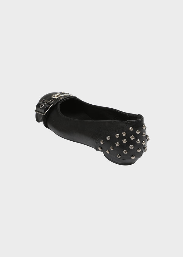 Redel studded zipper flat shoes