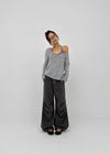 Foremble Ribbed Halter Sleeveless